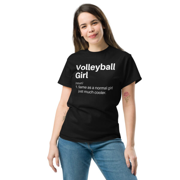 Funny Volleyball Girl Definition Sassy Empowering Sports Unisex Tshirt