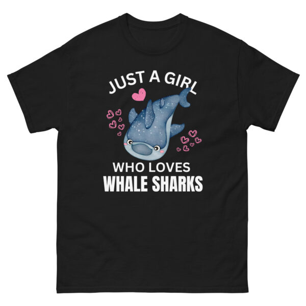Just a Girl Who Loves Whale Sharks Cute Whale Shark Lover Unisex Tshirt
