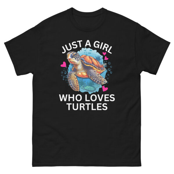 Just A Girl Who Loves Turtles Sea Animal Reptile Lover Unisex Tshirt