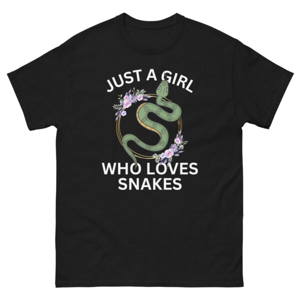 Just a Girl Who Loves Snakes Cool Wild Reptile Pet Snake Unisex Tshirt
