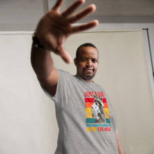 Just A Dad Who Always Came Back With The Milk T-Shirt - Image 14