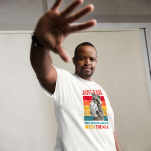Just A Dad Who Always Came Back With The Milk T-Shirt - Image 16